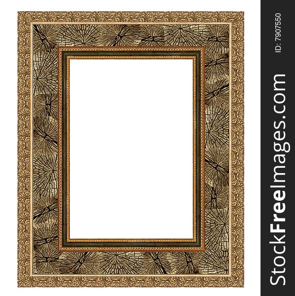 A picture frame on a white