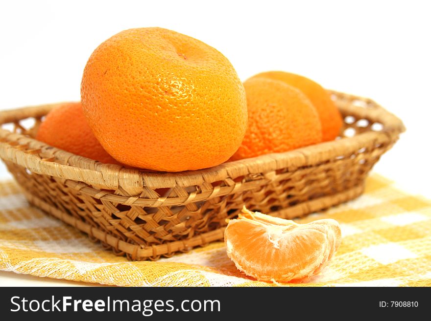 Mandarins In A Basket