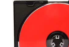 Part Of Red CD In Box Stock Images