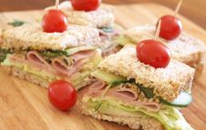 Tasty Club Sandwich On Wholewheat Bread Stock Photo Tasty Club Sandwich On Wholewheat Bread Stock Photo