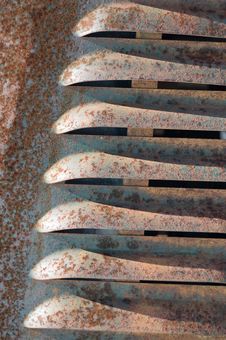 Seven Rusty Hood Fins Royalty Free Stock Photos Seven Rusty Hood Fins Royalty Free Stock Photos