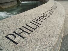 World War II Memorial - Philippine Sea Royalty Free Stock Photos World War II Memorial - Philippine Sea Royalty Free Stock Photos