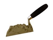 The Tool Of The Builder Of The Mason A Shovel Royalty Free Stock Photography