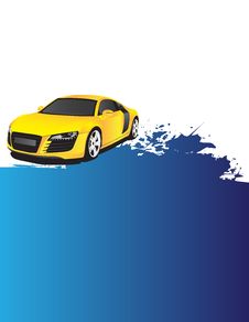 Yellow Car Stock Photography