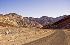 Death Valley Road Into Artist Palette Royalty Free Stock Photos Death Valley Road Into Artist Palette Royalty Free Stock Photos