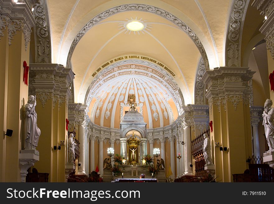 Cathedral de Arequipa, Peru, South America. Cathedral de Arequipa, Peru, South America