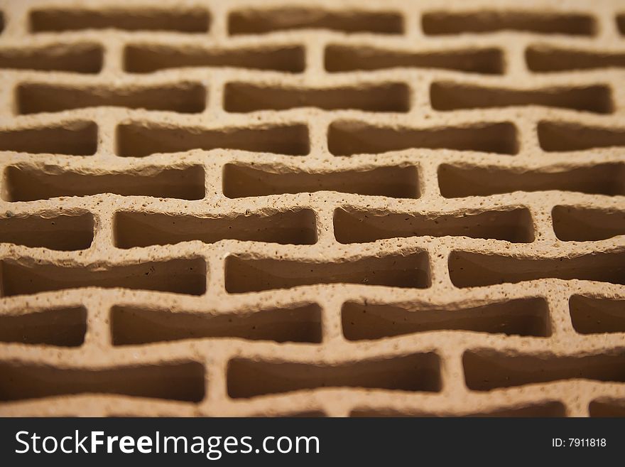 Single brick background - photo with shallow depth of field