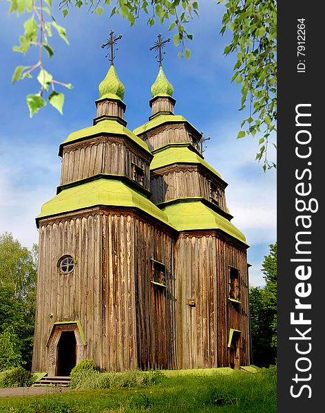 Wooden church in the Ukraine