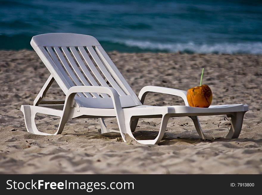 Relaxing on the Varadero beach.