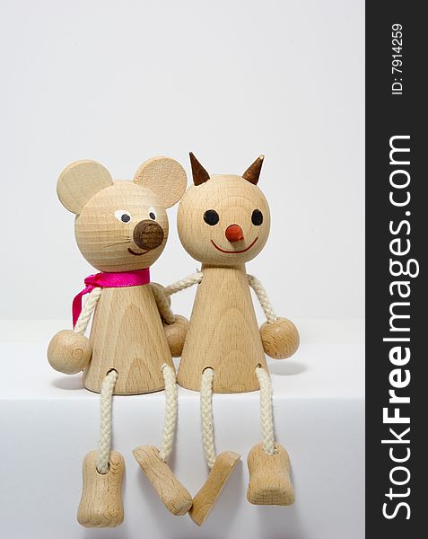 Wooden Figures Of Friends - Friendship