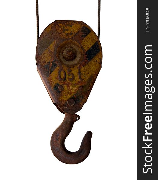 Rusty hook of the telpher