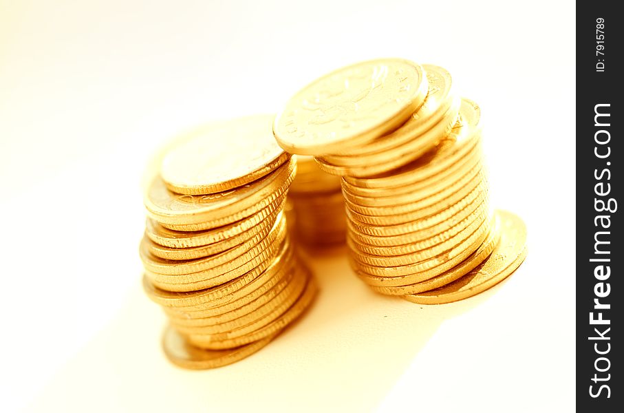 Gold Coins Close-up