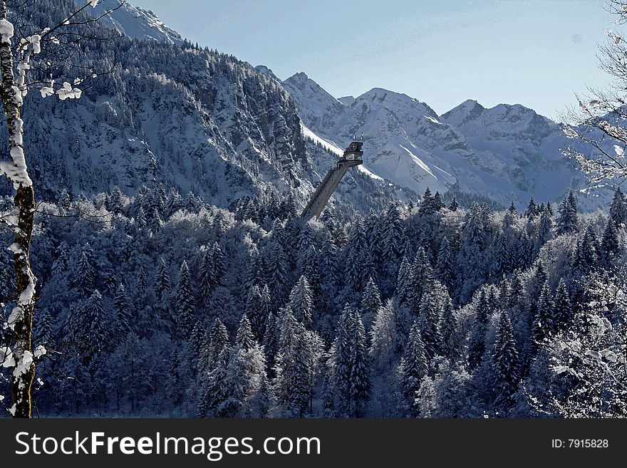 A large mountain in Bayern. A large mountain in Bayern