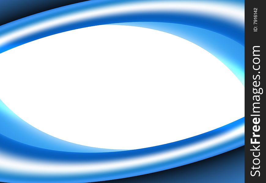 Blue waves presentation on white background. Blue waves presentation on white background