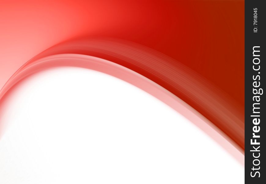 Red waves on white background