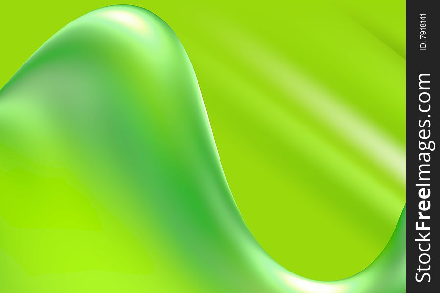 Green dynamic waves on blur background. Green dynamic waves on blur background