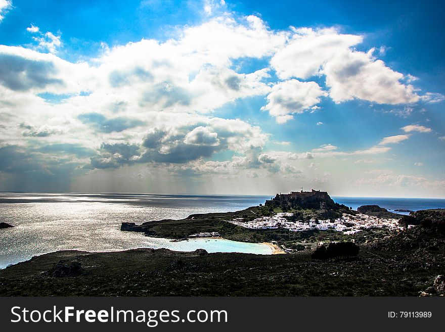 Rhodes- View To Lindos