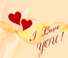 Card To Valentines Day. Royalty Free Stock Photo Card To Valentines Day. Royalty Free Stock Photo
