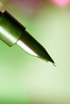 Close-up Of A Fountain Pen Royalty Free Stock Photo