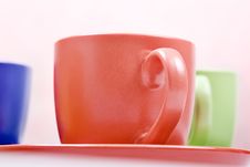 Color Cups Royalty Free Stock Photography Color Cups Royalty Free Stock Photography