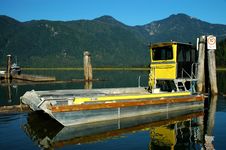 Barge Docked At Pitt Lake Stock Photos Barge Docked At Pitt Lake Stock Photos