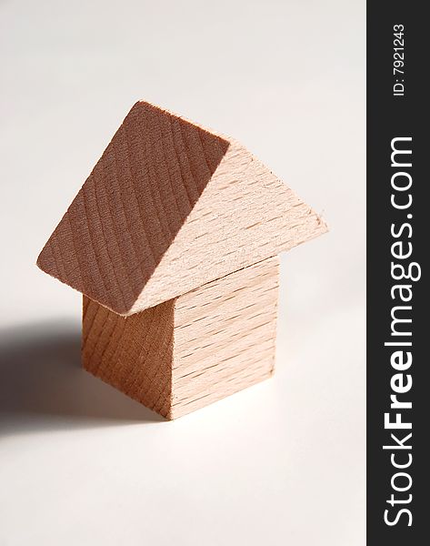 Wooden model of house high resolution image