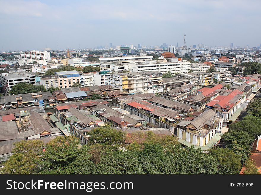 View on Bangkok from the Golden Mount