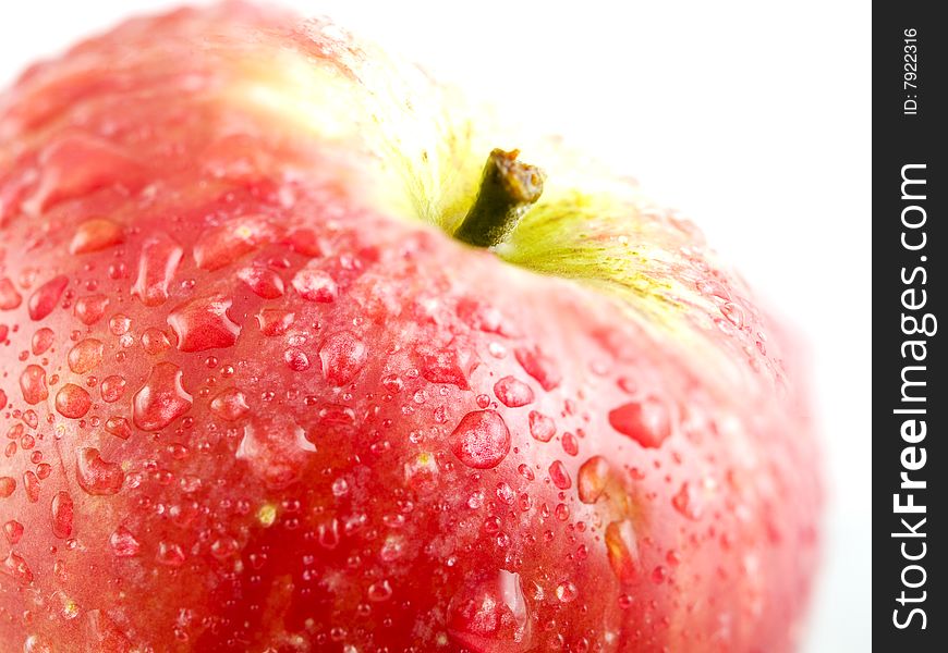 Red apple isolated on white