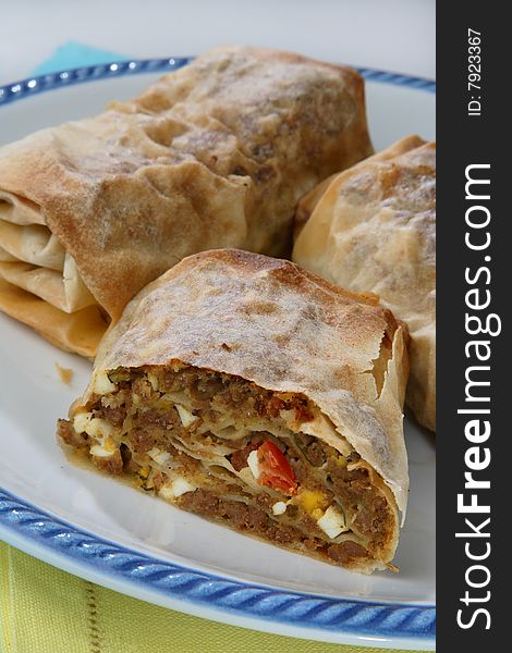 Rolled Pastry With Meat