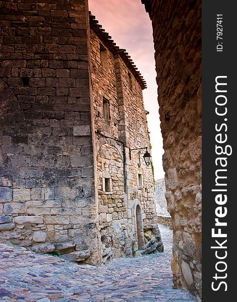 Famous historic tower in Lacoste in Provence. Famous historic tower in Lacoste in Provence
