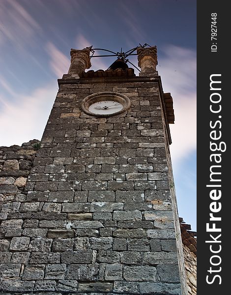 Famous historic tower in Lacoste in Provence. Famous historic tower in Lacoste in Provence