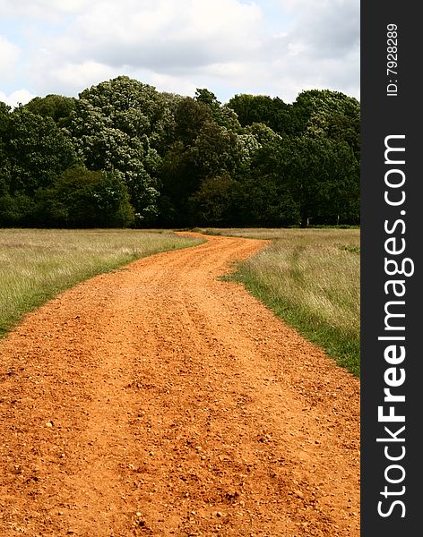 The brown winding path in nature. The brown winding path in nature.