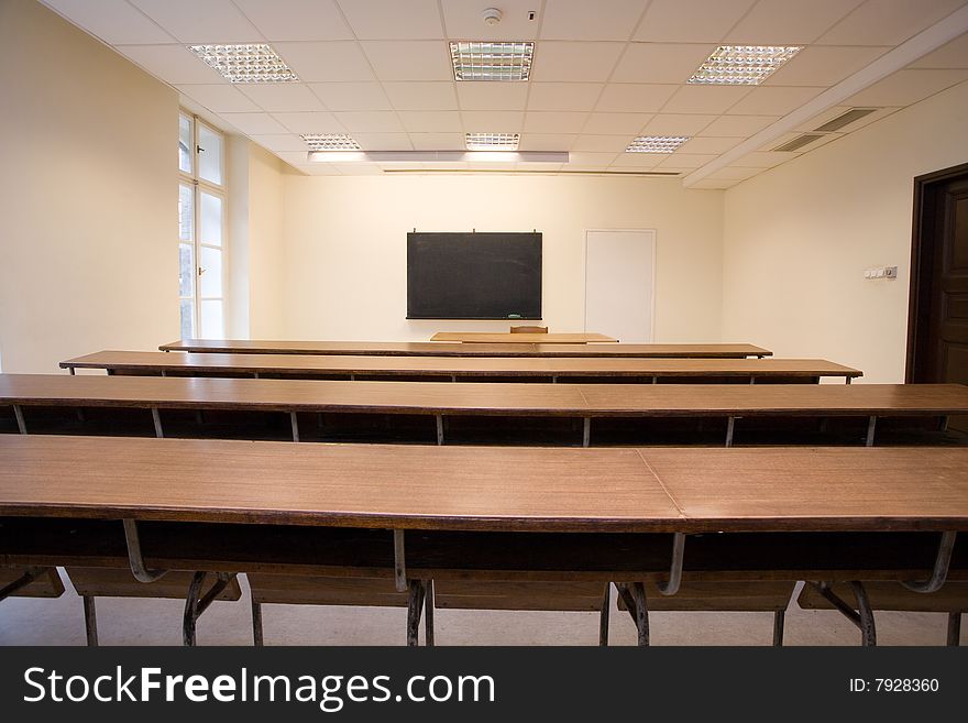 Empty classroom