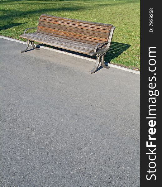 Wooden bench in City Park. Wooden bench in City Park