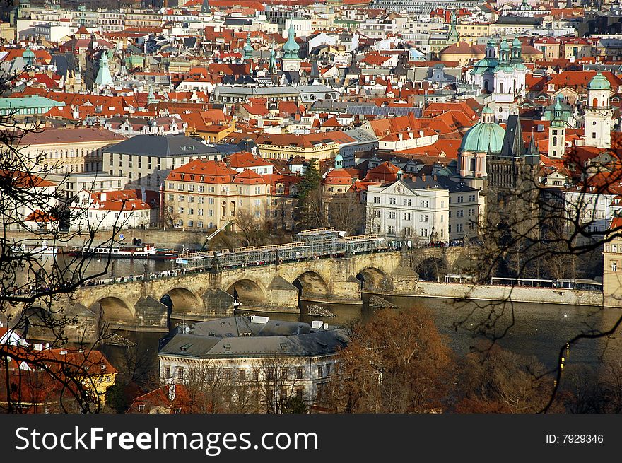 Cityscape of old Prague,Czech Republic