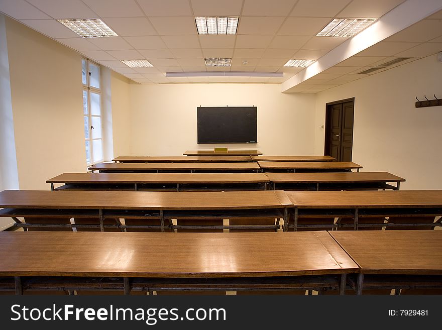 Empty classroom