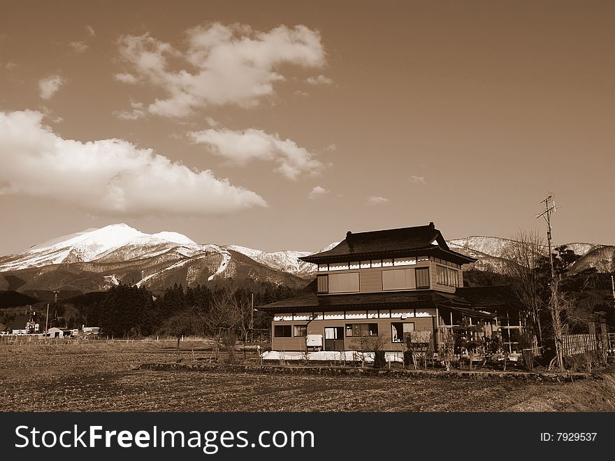 Farmhouse near Lake Tazawa/Akita Prefecture/Japan. Farmhouse near Lake Tazawa/Akita Prefecture/Japan