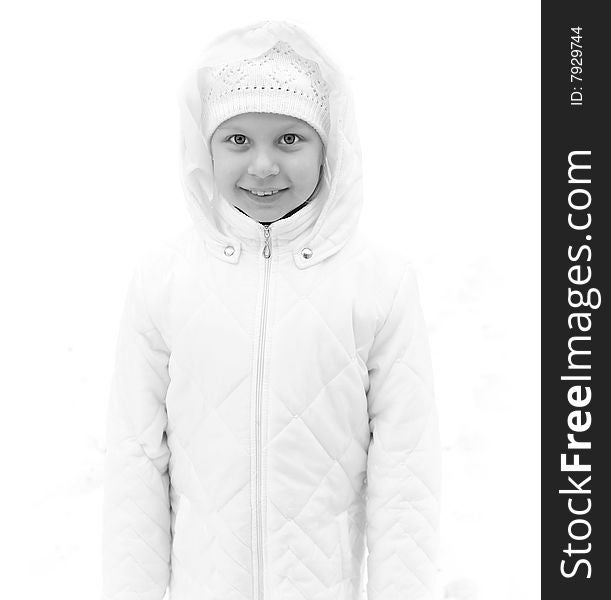 Girl portrait on winter vacation. Girl portrait on winter vacation