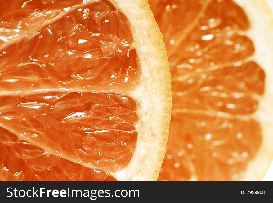 Grapefruit  fruit close up view