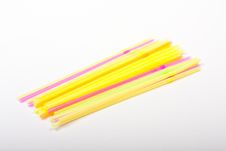 Colored Straws Stock Photos