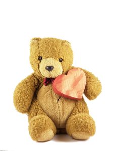 Valentine Teddy Stock Photo