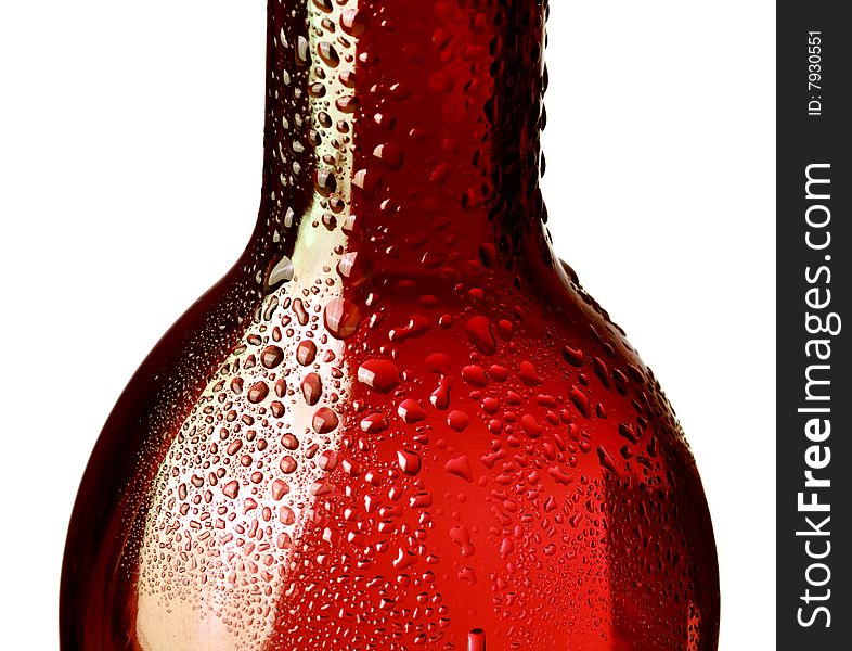 Bottle With Water Drops