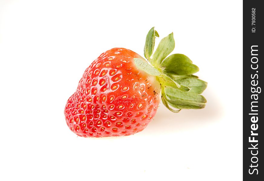 Fresh Strawberry on white ground