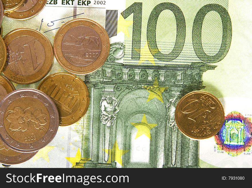 Euro and coins