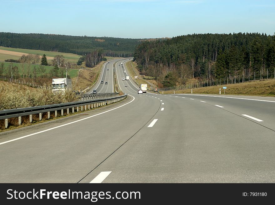 Autobahn In Germany