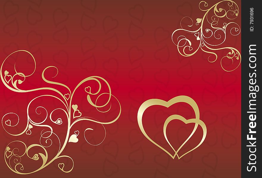 Valentine's background for text (vector)