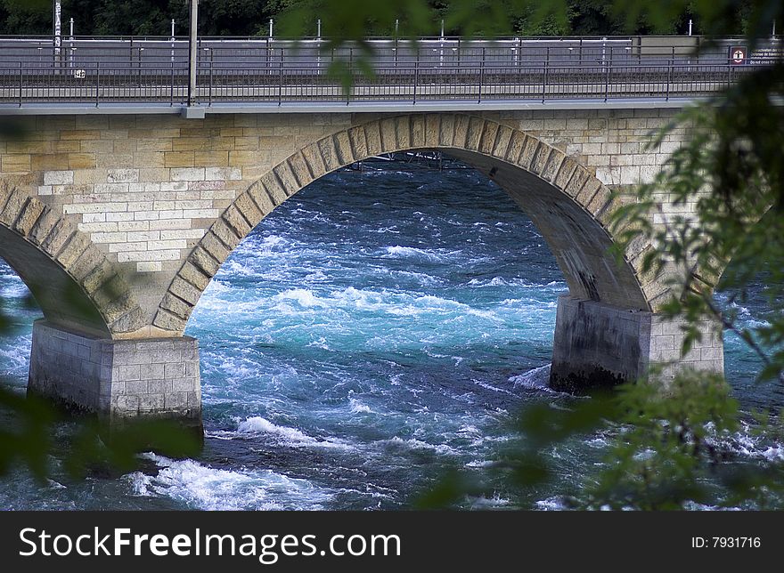 Bridge over the Rhine river