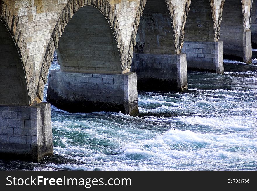 Bridge over the Rhine river