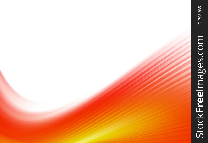 Red dynamic waves on white background, illustration. Red dynamic waves on white background, illustration