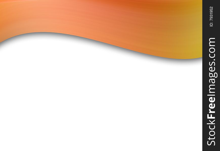 Orange dynamic waves on white background. abstract illustration. Orange dynamic waves on white background. abstract illustration